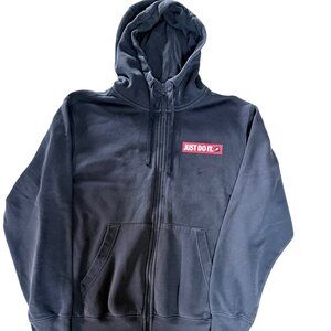 Nike Men's Navy Blue Zip-Up Hoodie